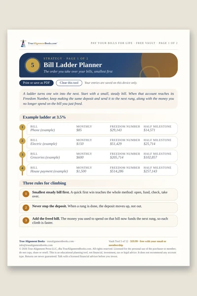 Bill Ladder Planner page preview